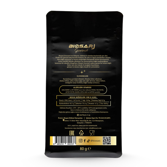 Gourmet Bitter Çikolatalı Portakal Dilimleri