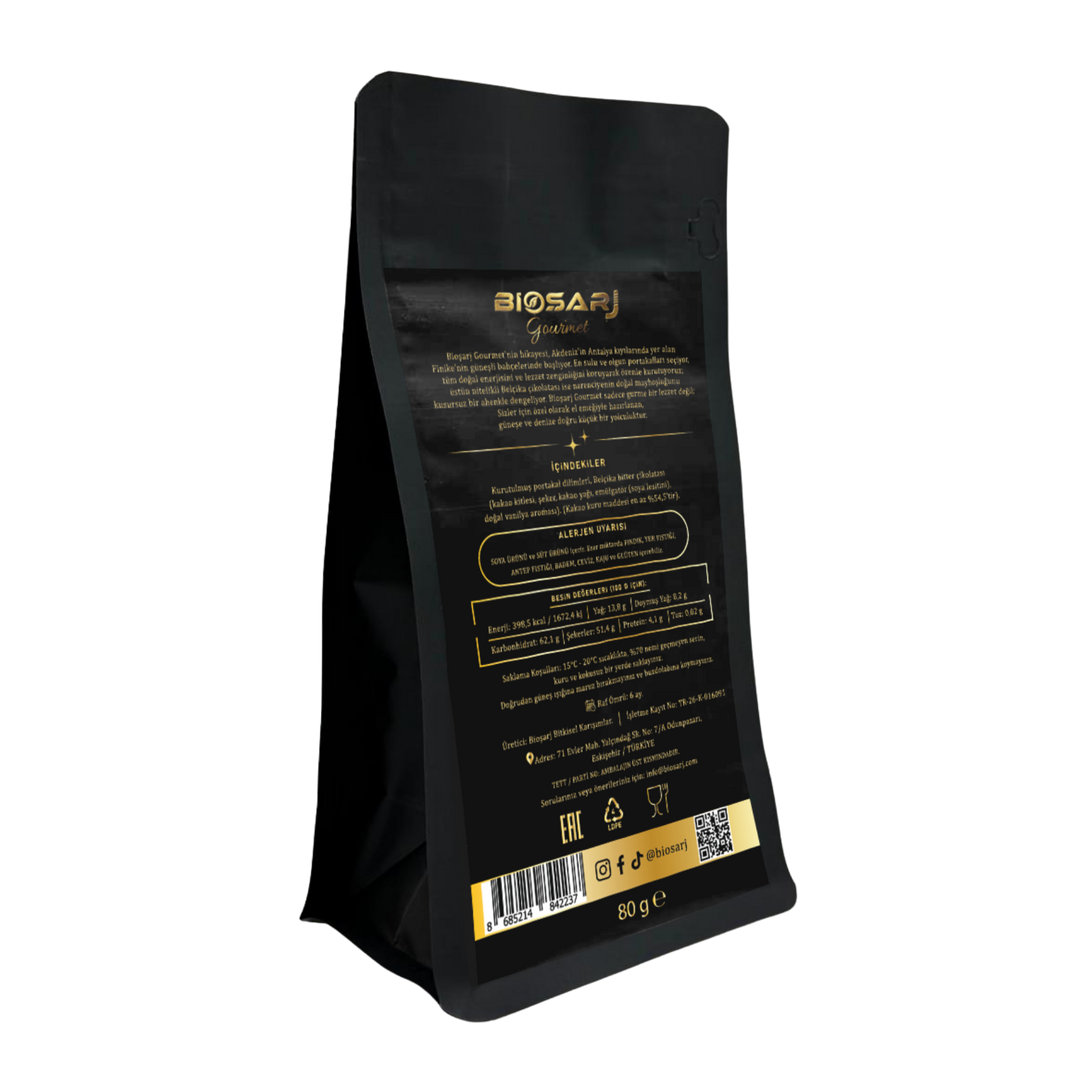 Gourmet Espressolu Bitter Çikolatalı Portakal Dilimleri