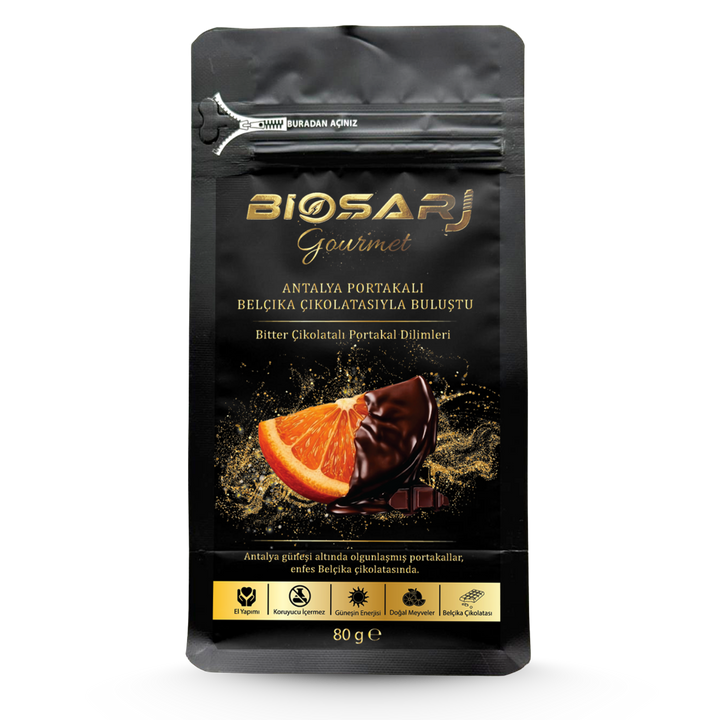 Gourmet Bitter Çikolatalı Portakal Dilimleri